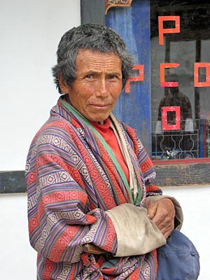 Bhutan alter Mann