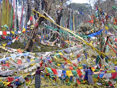 Bhutan Fahnenwald