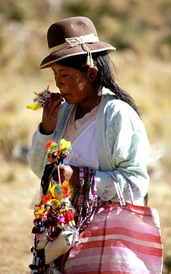Bolivien Titicaca Indiodame