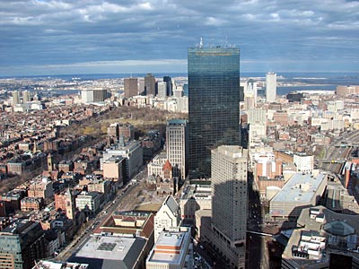 USA - Boston - die Stadt von oben gesehen