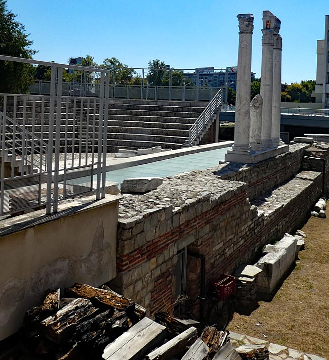 Bulgarien - Plovdiv Odeon am Römischen Forum