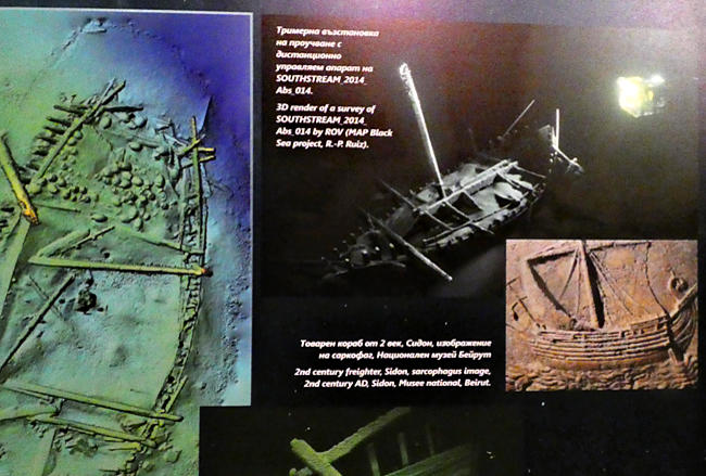 Bulgarien - Insel St. Anastasia, Museum, Texte und Fotos zum Archäologischen Unterwasserprojekt im Schwarzen Meer von 2015-2018, antike Schiffe