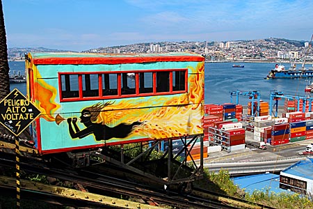 Chile - Valparaiso - Blick auf die Stadt