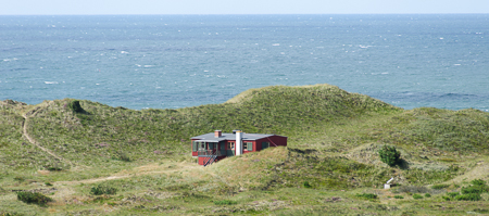 Blick vom Leuchtturm aufs Meer