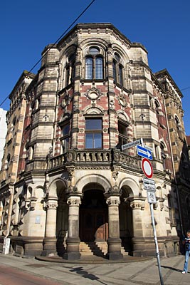 Bremen - Gerichtsgebäude, Eingang Ecke Ostertorstraße und Buchtstraße