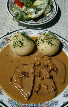 Deutschland Frankenwald Knödel