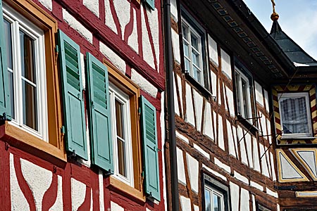 Mülheim an der Donau, putzige Fachwerkhäuschen