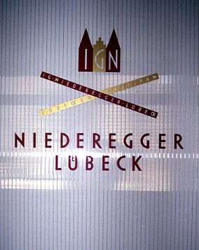 Lübeck / Niederegger Türschild