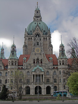 Sitz des Oberbürgermeisters: das Neue Rathaus in Hannover