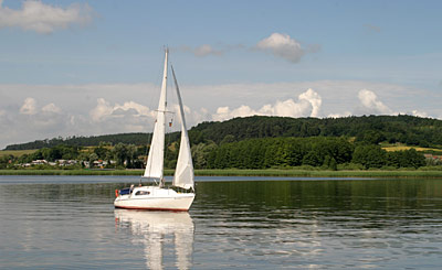 Deutschland Mecklenburgische Schweiz Segelboot