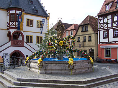 Deutschland Main Dorfbrunnen