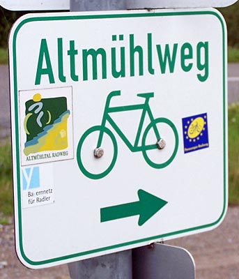 Deutschland - Altmühltalradweg - Wegweiser