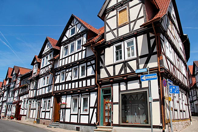 Bad Sooden-Allendorf - schmucke Fachwerkhäuser im Ort Allendorf