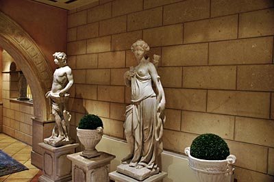 Auch im Hotel Marc Aurel geht es ganz römisch zu