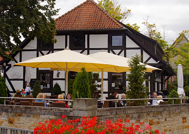 Bad Sassendorf: Heute Café Blaubeere, einst Teil einer Siedehütte