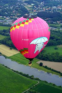 Ballon über Weser
