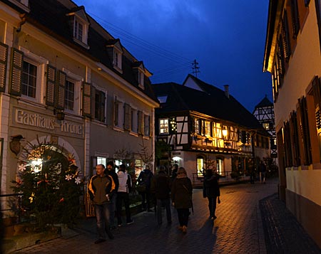 Stimmungsvoll: Gasse in Sankt Martin