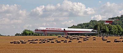 Brandenburg - Überraschendes Erlebnis, die IL 62 auf dem ältesten Flugplatz der Welt in Gollenberg