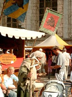 Braunschweig - Bettler auf Mittelaltermarkt
