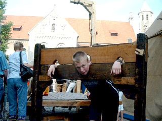 Braunschschweig - Pranger auf dem Mittelaltermarkt