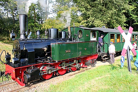 Kleinbahn Bruchhausen-Vilsen - Stopp am Haltepunkt Vilser Holz