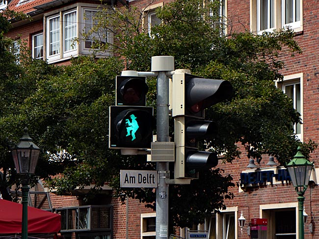 Emden in Ostfriesland - einzigartige Ampel