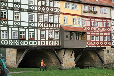 Erfurt - Krämerbrücke - Wohnen über dem Fluss
