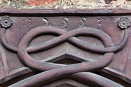 Fulda-Radweg - Breze an der Schachtenburg, Symbol für Unendlichkeit