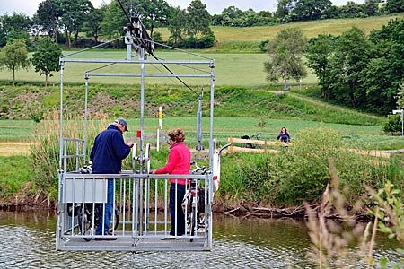 Fulda-Radweg - Velo-Seilfähre zwischen Malsfeld-Beiseförth und Morschen-Binsförth
