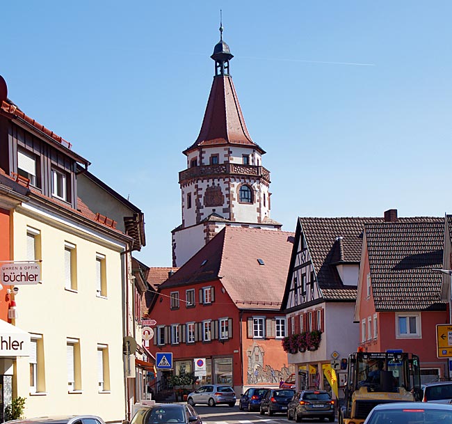 Gngenbach Blick auf den Niggel-Turm