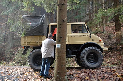 Deutschland - Grünes Band - Mit dem Unimog auf dem Plattenweg bei Nordhalben