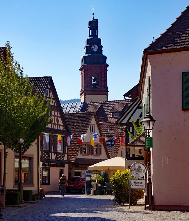 Haslach Blick auf die kath. Stadtkirche St. Arbogast