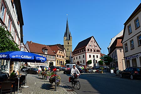 Haßberge mit Rad - Zeil am Main Marktplatz