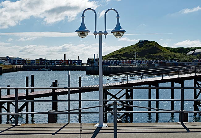 Helgoland - Landungsbrücke vor der Unterstadt