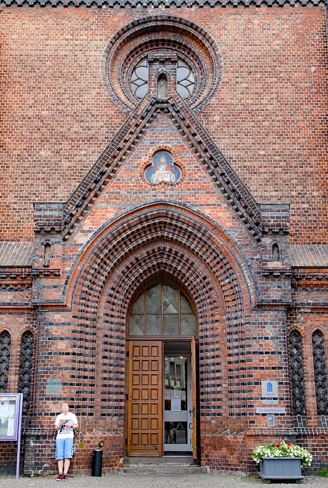 Kiel - Teil der Fassade der Nikolaikirche