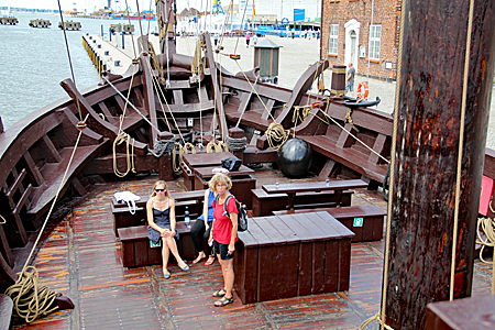 Mecklenburg - Kogge Wissemara in der Hansestadt Wismar
