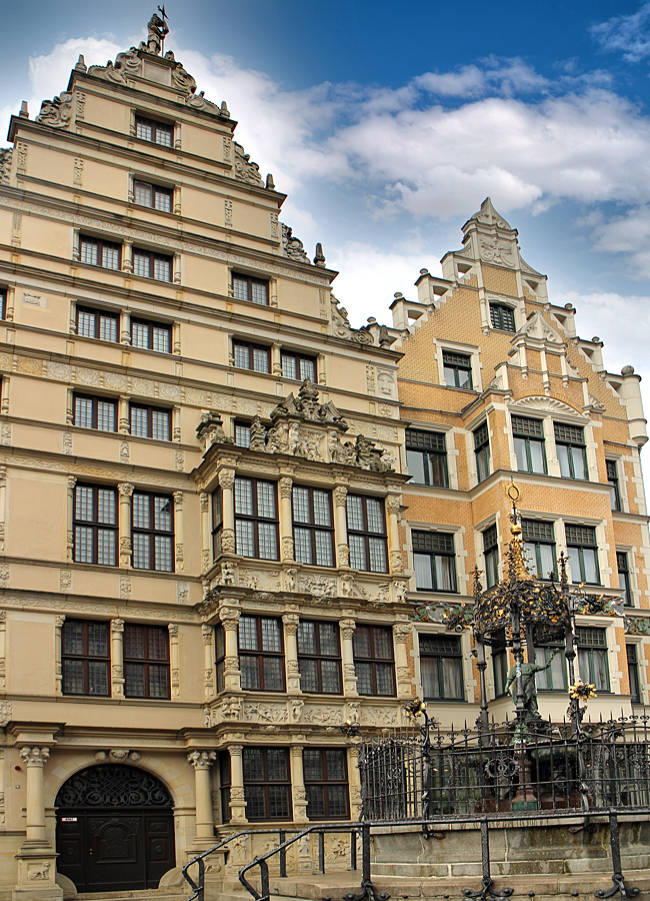 Hannover - Leibnizhaus am Holzmarkt, 1943 zerstört, 1983 rekonstruiert