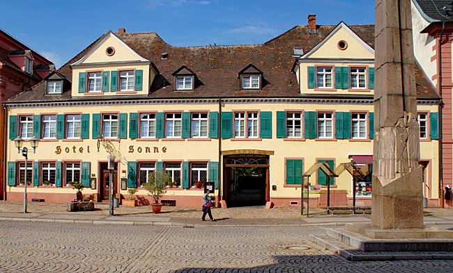 Offenburg Hotel Sonne, das älteste  noch existierende Hotel der Stadt