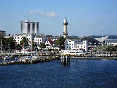 Blick auf Warnemünde