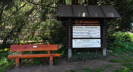 Pforzheim - Schwarzwald - Infotafel