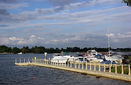 Potsdam - Floßfahrt über die Havel - Anlegesteg am Glindower See