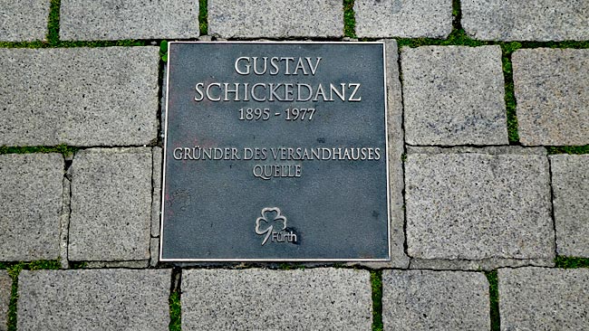 Fürth, Ehrenweg, Gustav Schickedanz