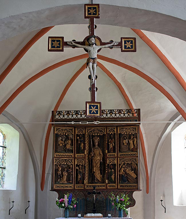 Middelhagen auf Rügen - Altar in der St. Katharinenkirche
