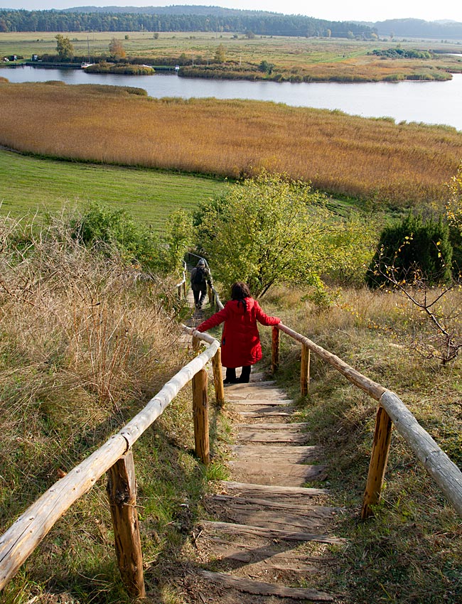 Rügen - Abstieg von der Moritzburg
