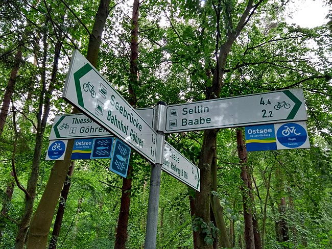 Göhren auf Rügen - Wegweise