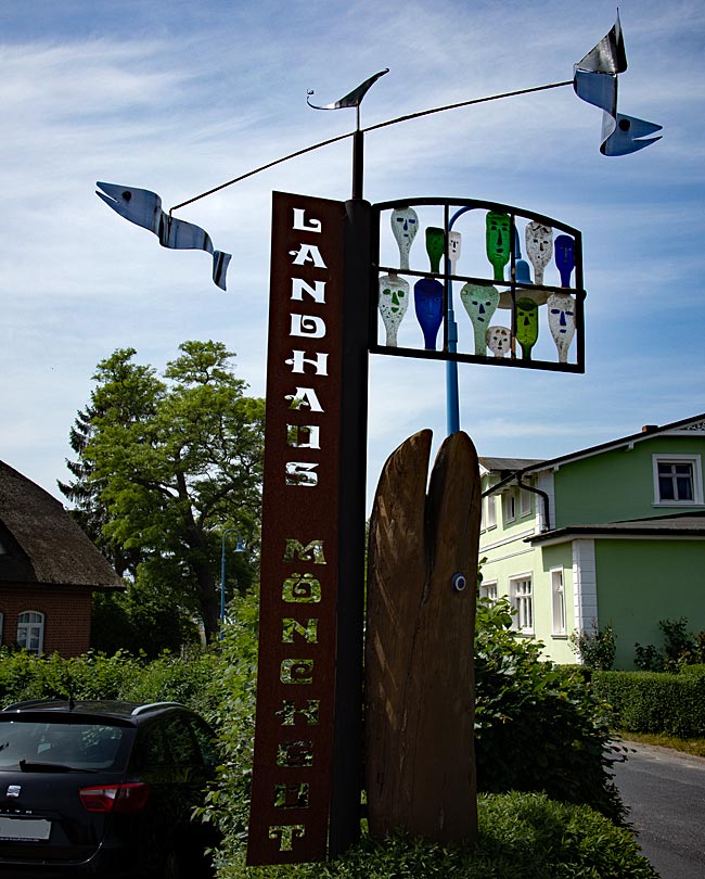 Middelhagen auf Rügen - Schild