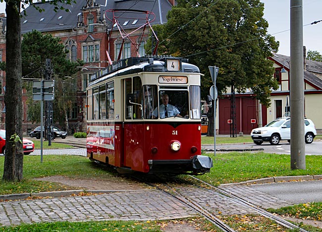 Saale-Unstrut - Naumburger Straßenbahn Baujahr 1973