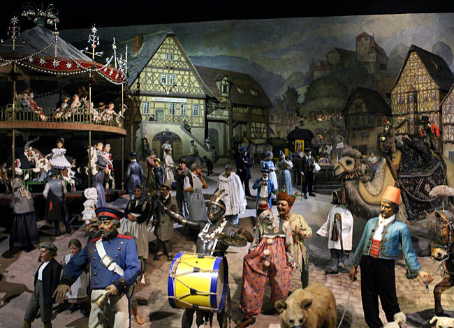 Thüringen Schiefergebirge - Sonneberg - Ausschnitt aus der Weltausstellungsgruppe Thüringer Kirmes für die Brüsseler Weltausstellung 1910