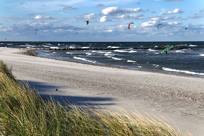 Kitende in Brasilien bei Schönberger Strand - Probstei
