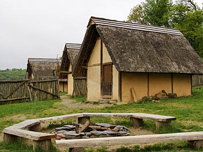 Soonwaldsteig - Die rekonstruierte Altburg ist eine ehemalige keltische Höhenburgsiedlung